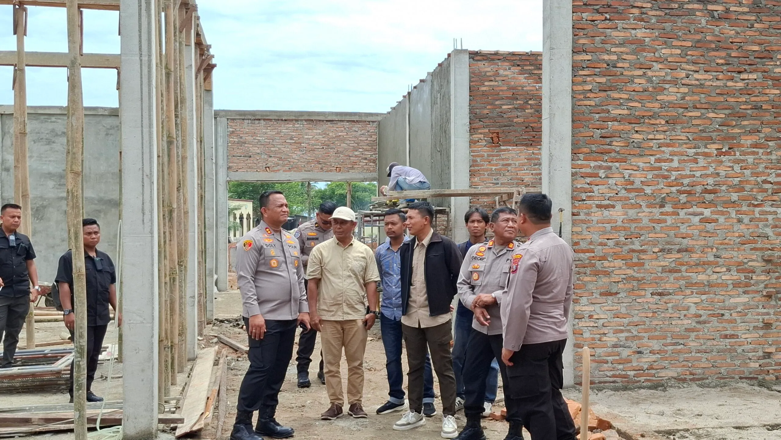 Pastikan Progres, Kapolres Batu Bara Cek Pembangunan SPPG MBG di Talawi