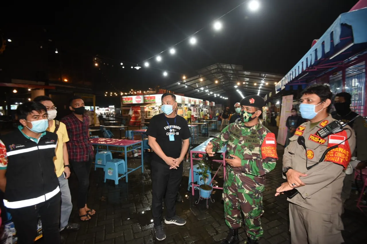 Satgas Covid-19 Mebidang - Sumut Terus Pantau Tempat Usaha.Tempat Usaha Ditutup, Sudah Terapkan Protokol Kesehatan