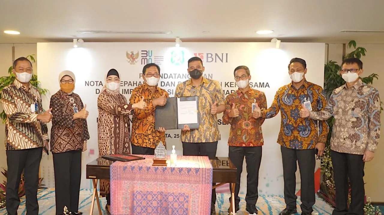 Pemko Medan - BNI Teken Nota Kesepahamam Program Smart City Layanan Perbankan