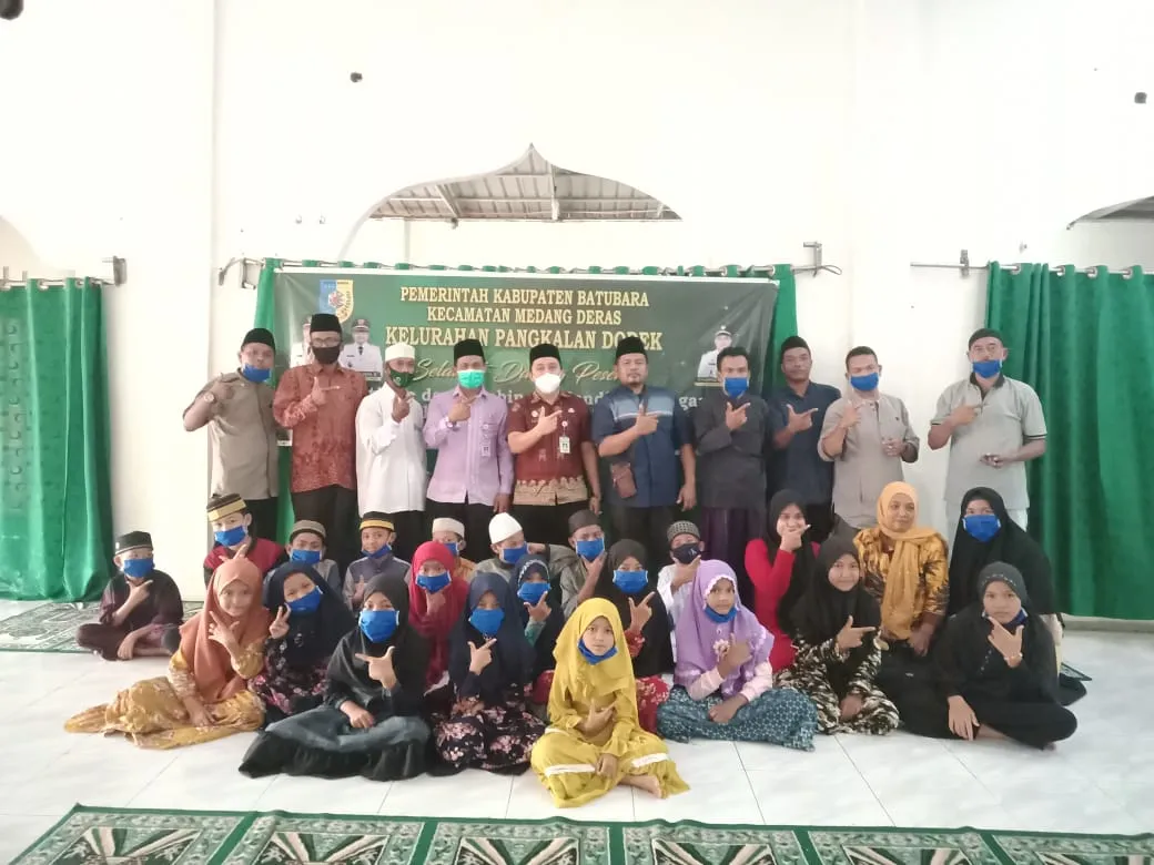 LPTQ Kelurahan Pangkalan Dodek Kecamatan Medang Deras dibentuk. Siap Gali Potensi Qori dan Qori'ah Medang Deras