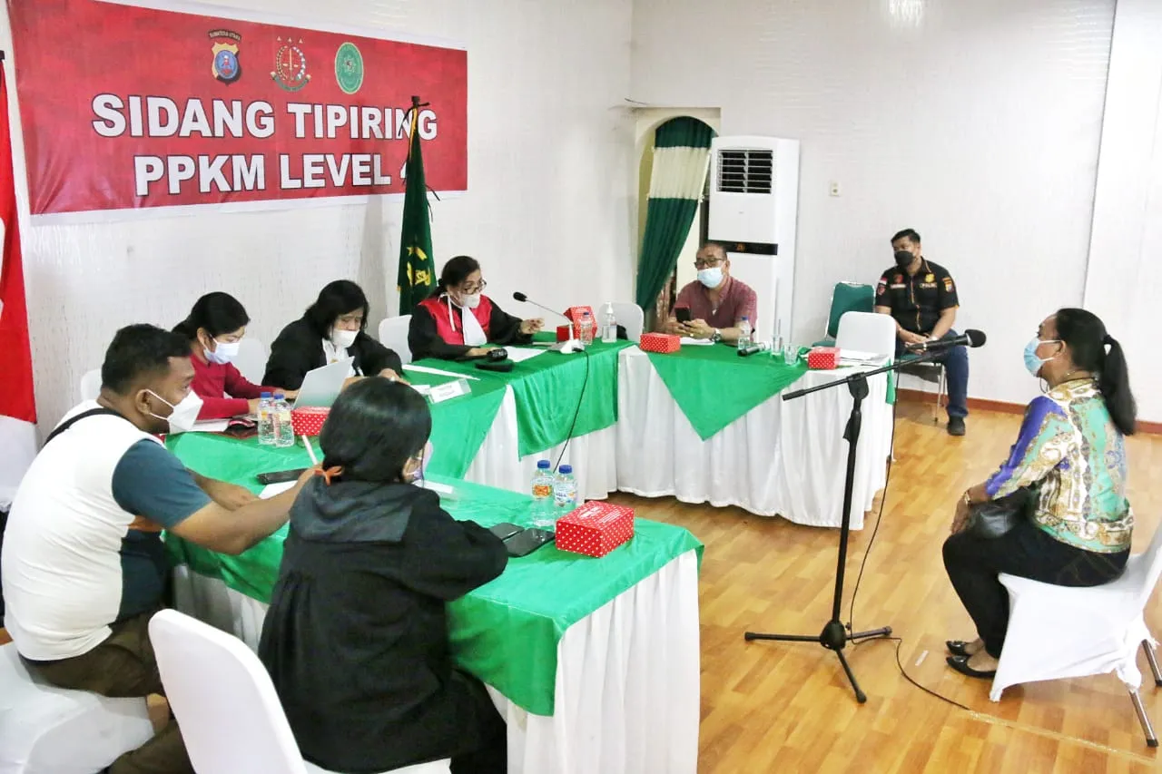 Pelanggar Prokes - PPKM Level Sidang Tipiring