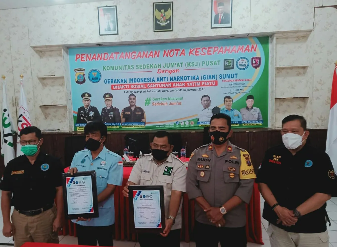 KSJ - GIAN MoU Cegah Narkoba dan Bangun Rumah Rehabilitasi Narkoba