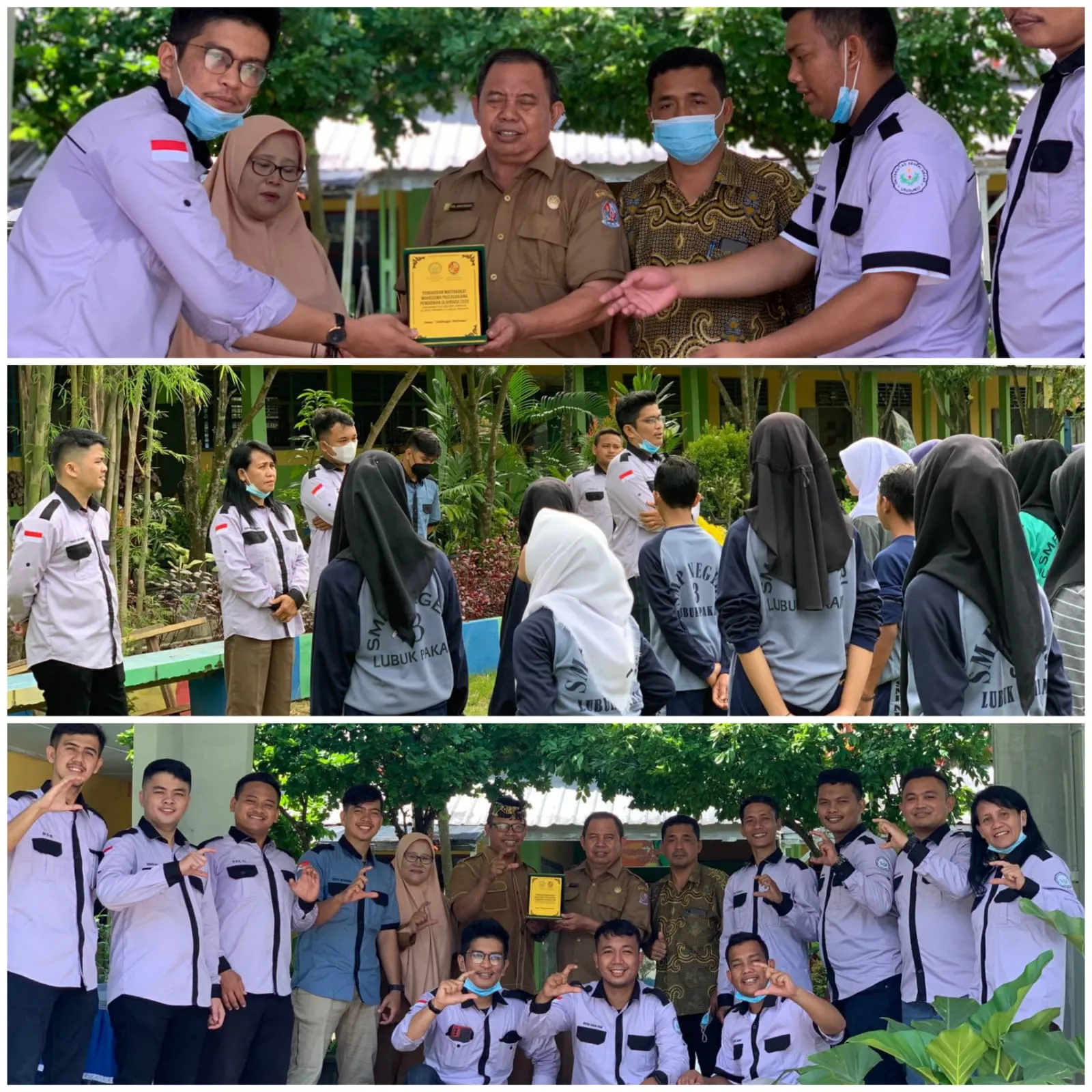 Tim Pasca Sarjana UNIMED dan SMPN 3 Lubuk Pakam Gelar Olahraga Rekreasi Bugar Masa Pendemi