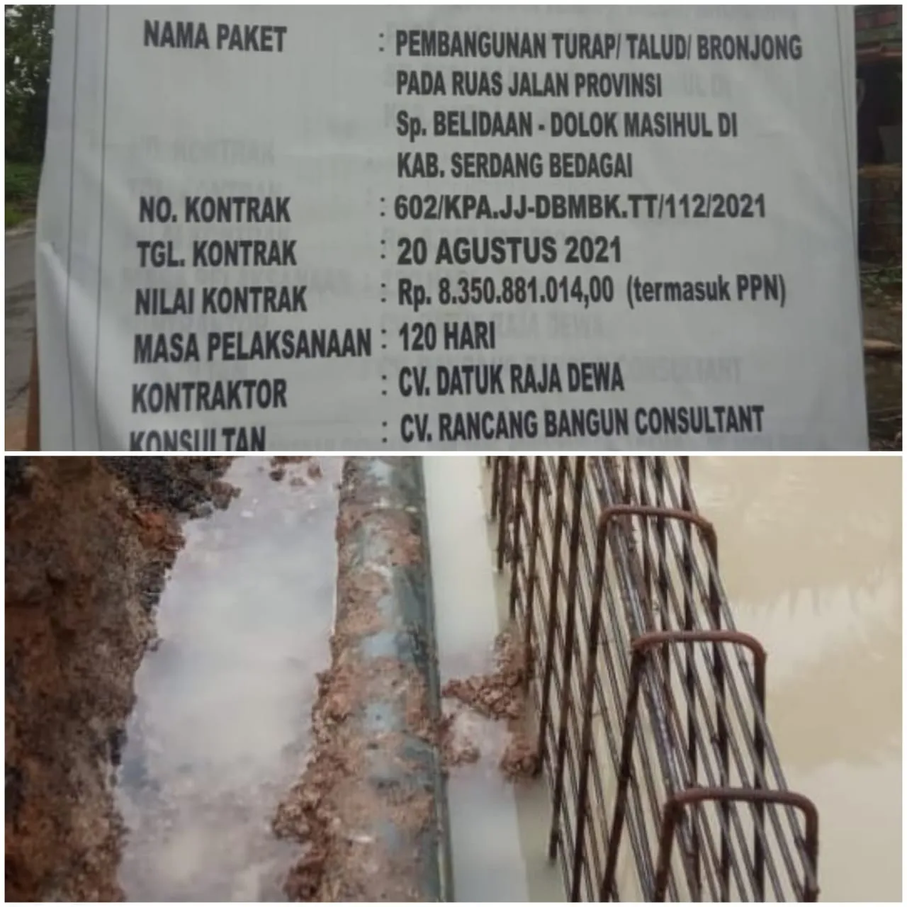 Proyek Turap Rusak Pipa Air Bersih, 1400 KK di Sergai Krisis Air Bersih