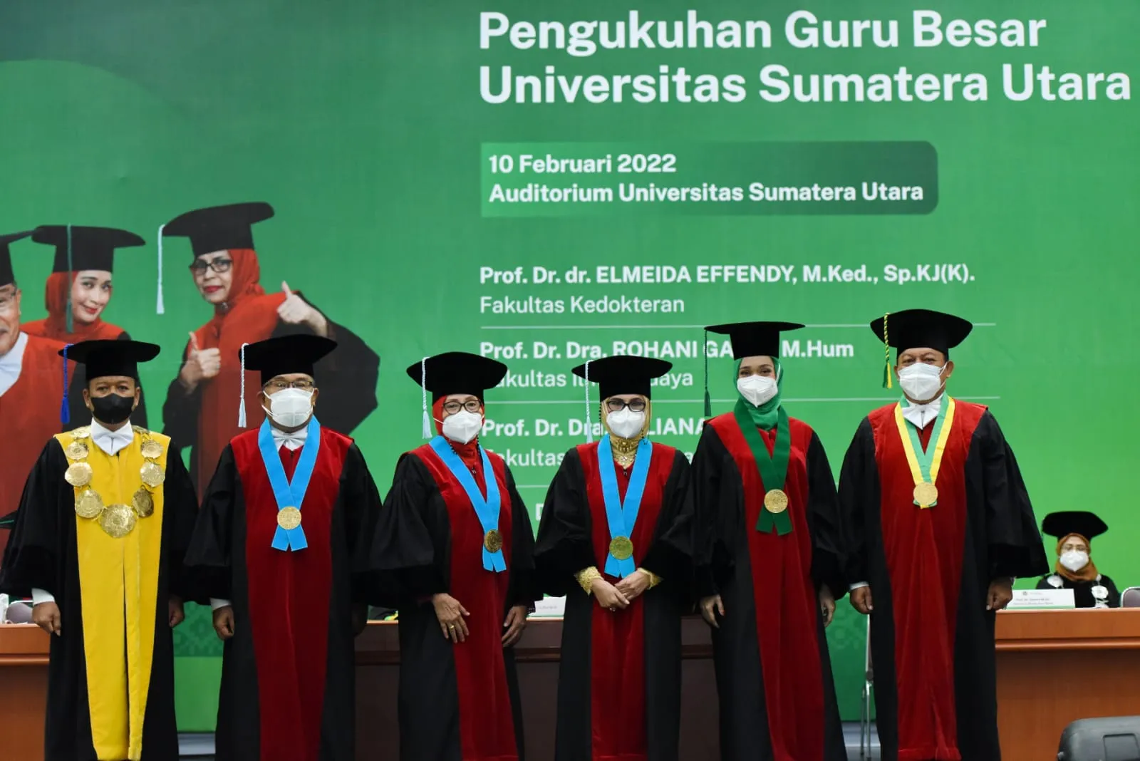 4 Profesor USU Dikukuhkan