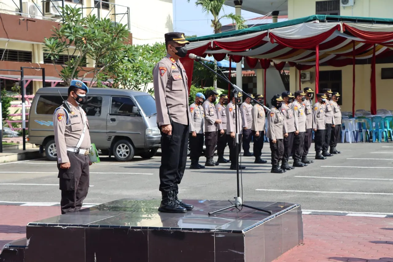 Kabag Ops Polrestabes Medan Pimpin Apel Perdana Pasca Lebaran