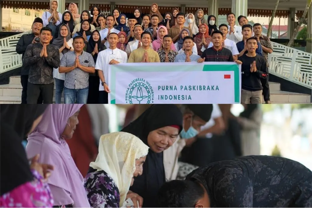 Purna Paskibraka Kota Tebing Tinggi Berbagi Sembako dan Takjil 