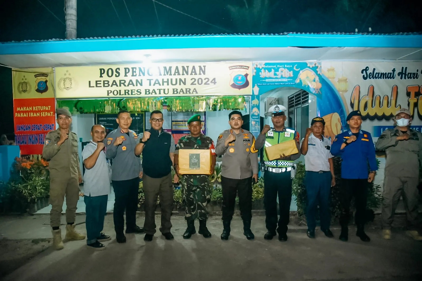 Pj. Bupati Batu Bara Periksa Kesiapan Pospam Arus Mudik Idul Fitri 1445 H