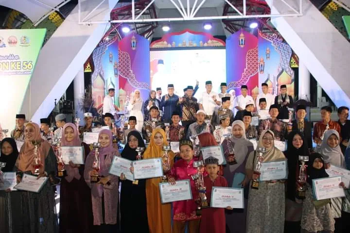 Kecamatan Teluk Nibung Juara Umum MTQ Ke-56 Kota Tanjungbalai.