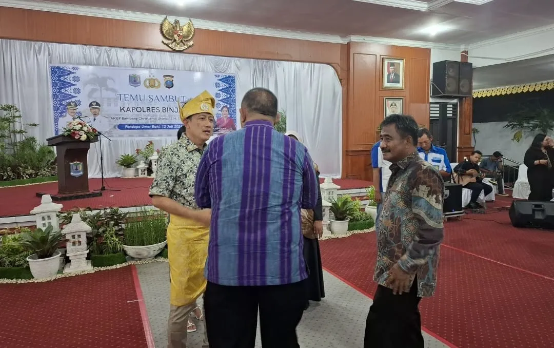 Kalapas Binjai Theo Adrianus Hadiri Temu Sambut Kapolres Binjai.