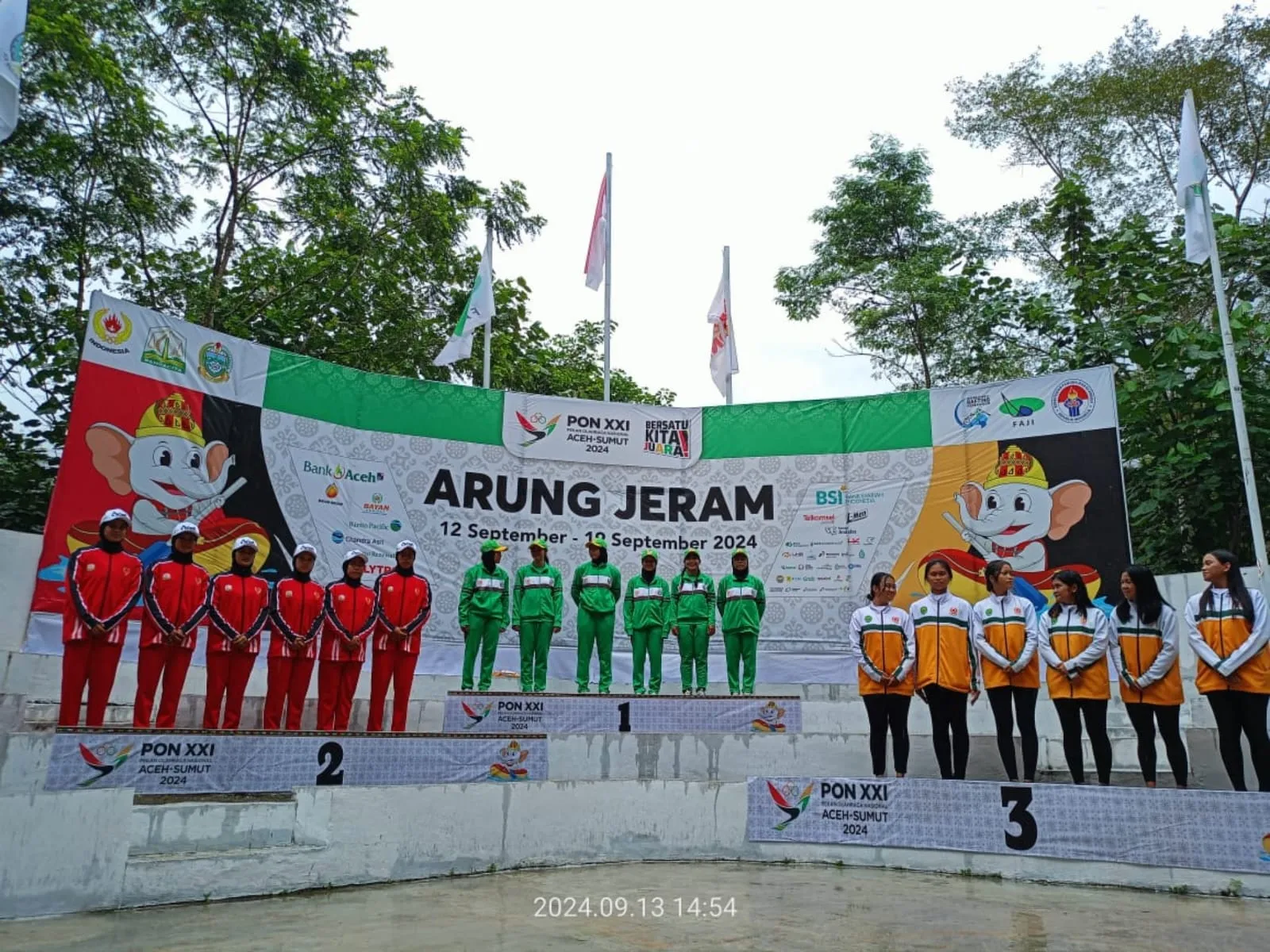 PON XXI, Arung Jeram Sumut Pimpin Perolehan Medali.