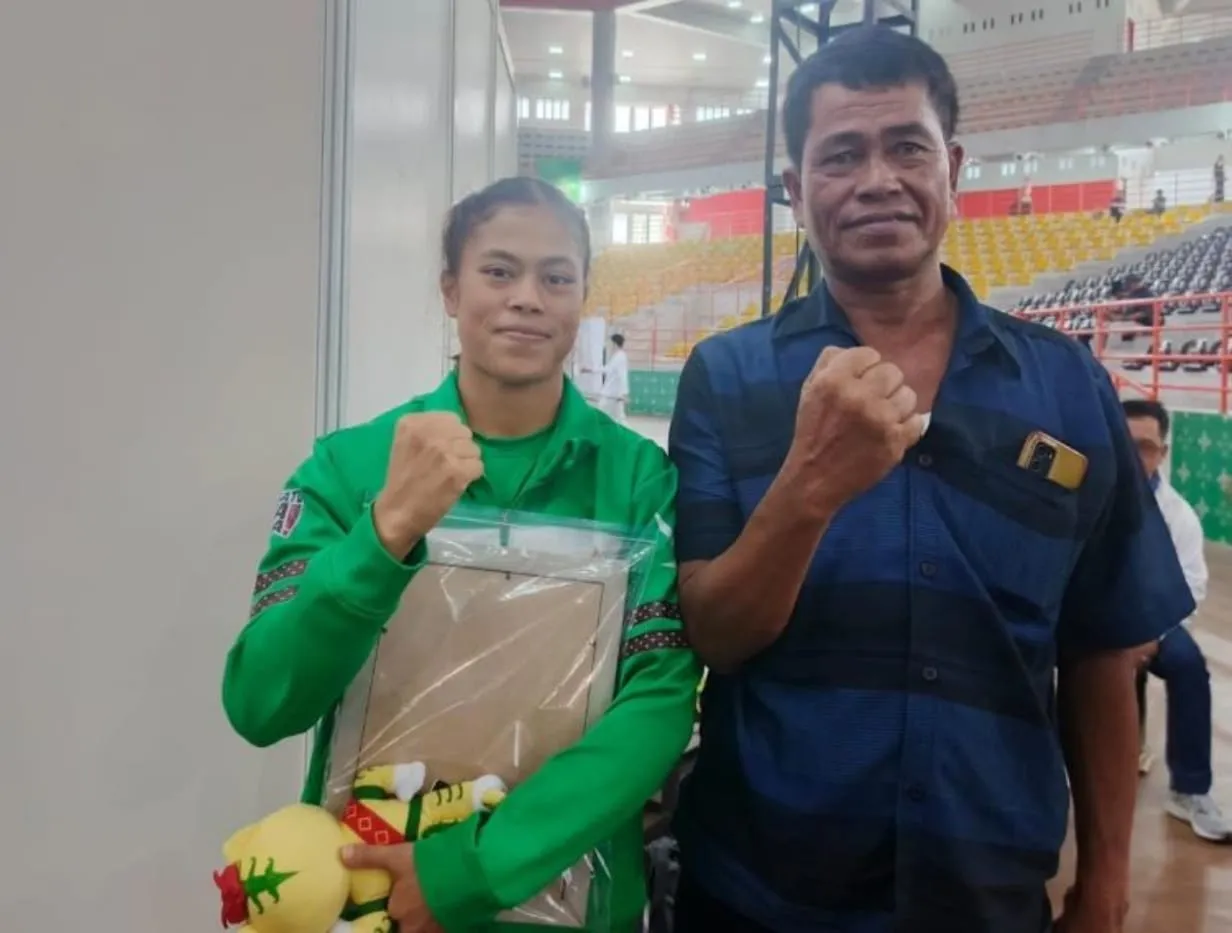 PON XXI, Atlet Wushu Sumut Elsanda Sitio Raih Perak.