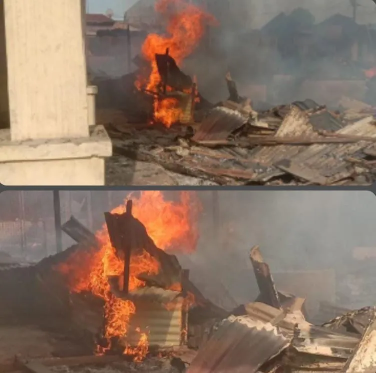 Ratusan Kios Pajak Serbelawan Hangus Terbakar, Kerugian Capai Miliaran Rupiah
