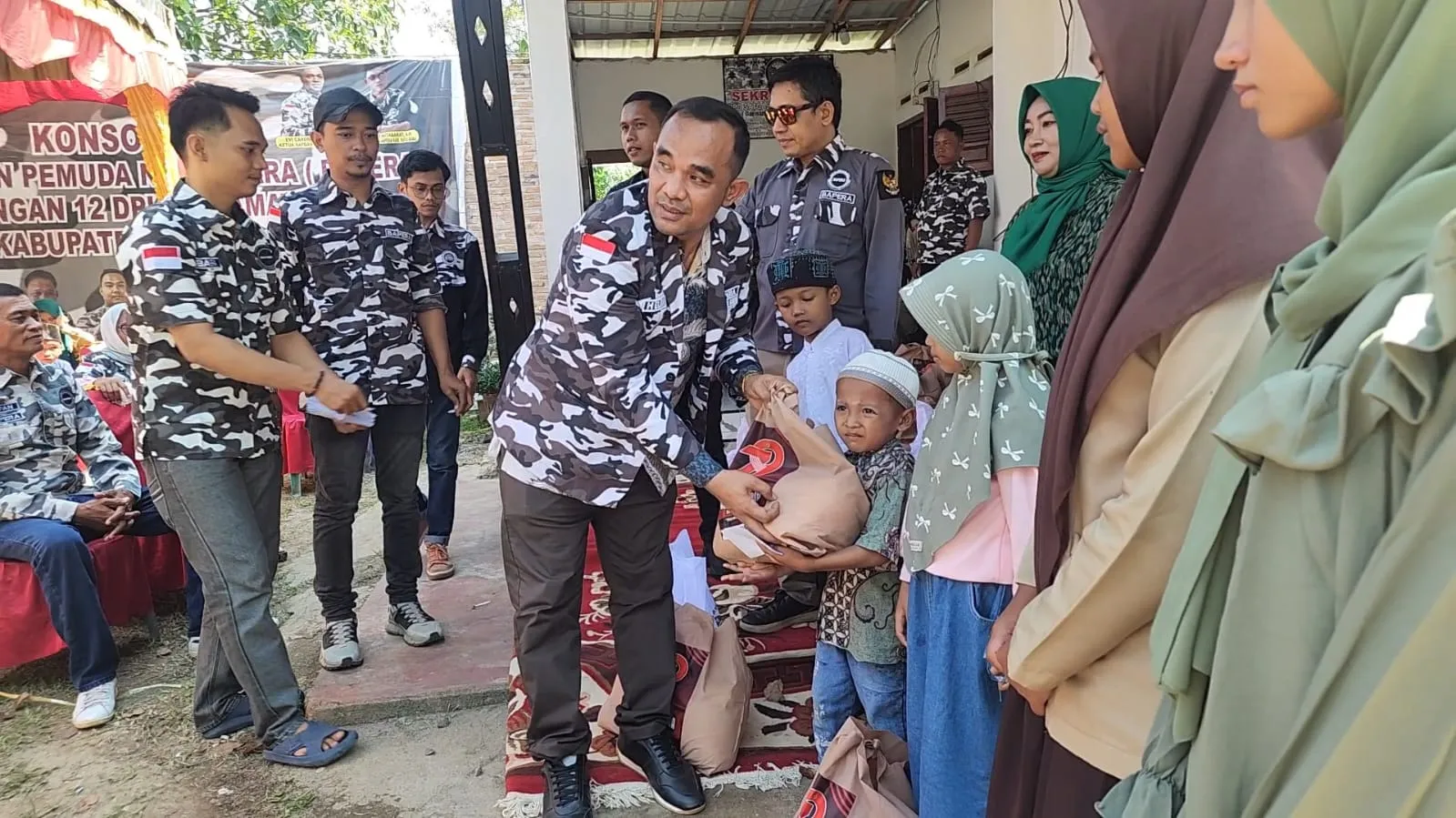 Rayakan Kemerdekaan, Bapera Batu Bara Tebar Kepedulian untuk Anak Yatim dan Dhuafa