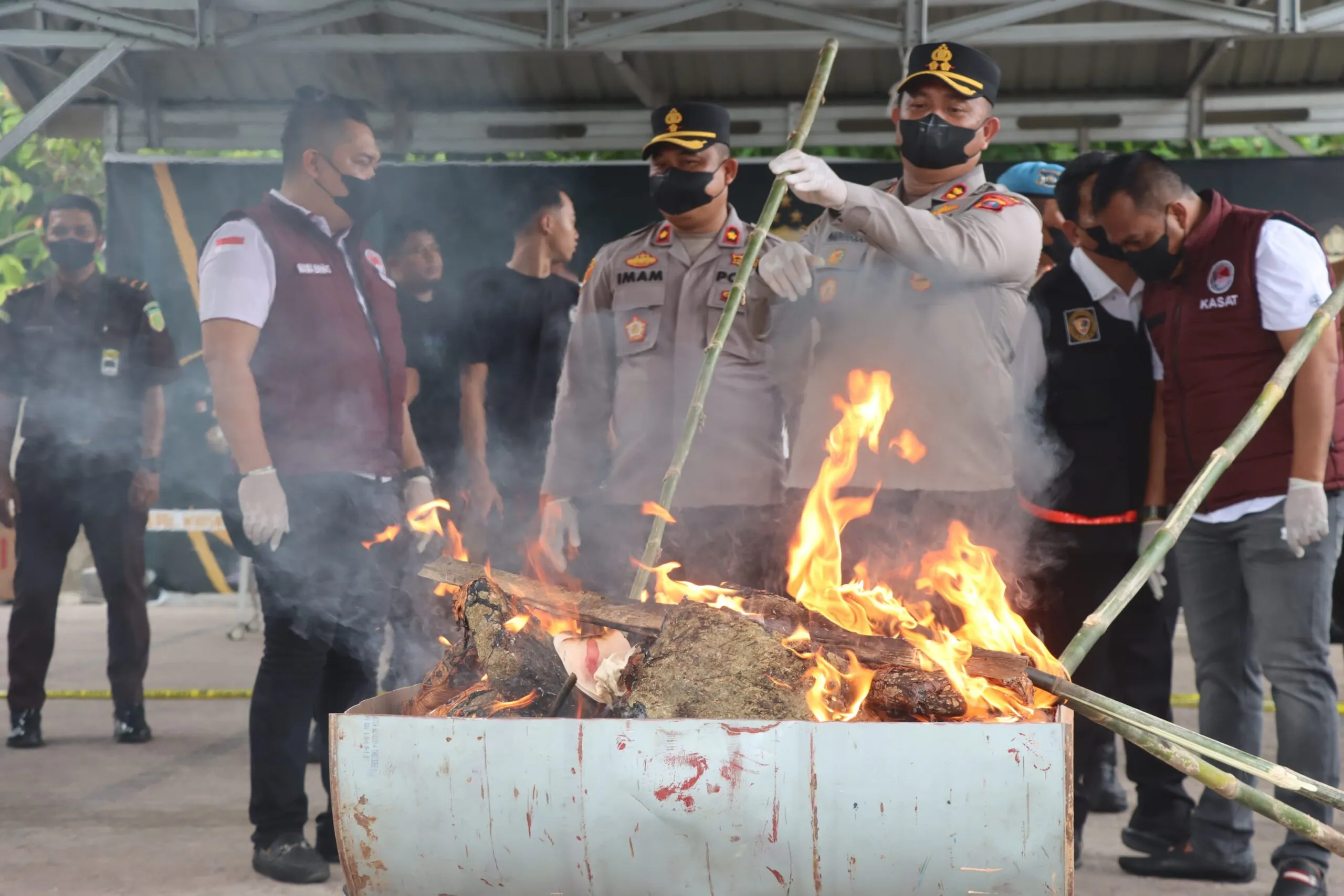 Polres Batu Bara Musnahkan Puluhan Kilogram Narkoba