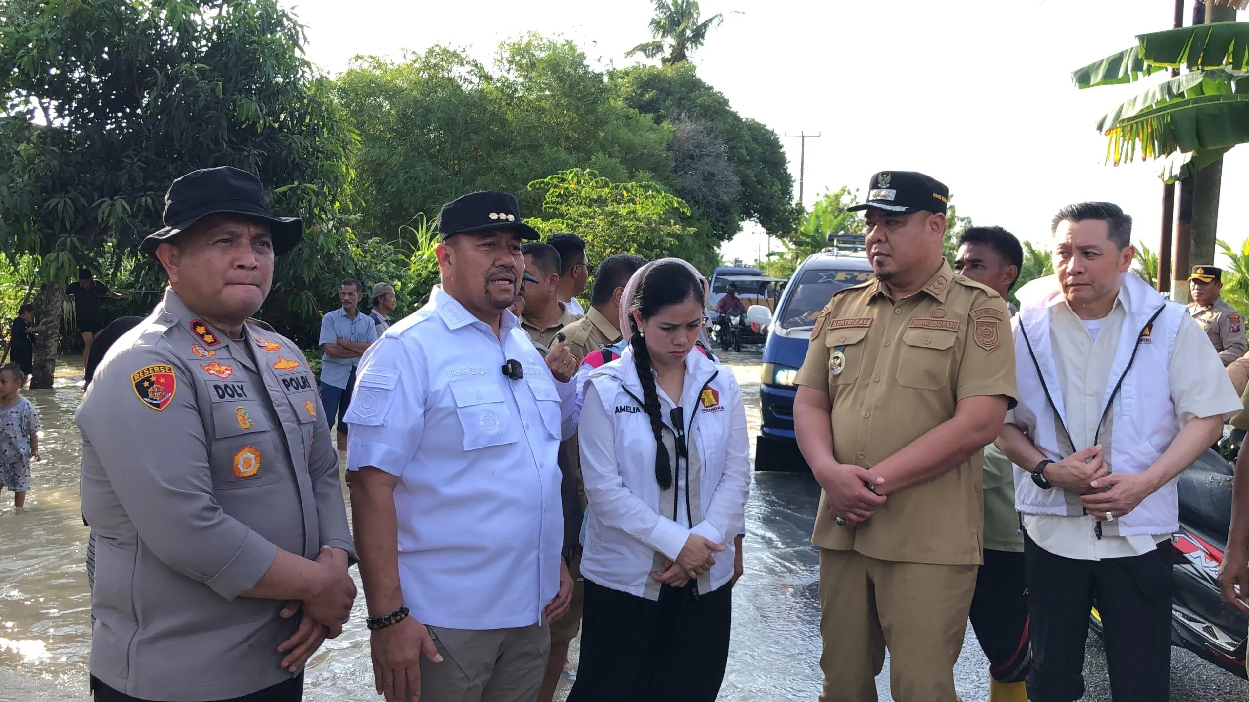 Bupati dan Kapolres Batu Bara Tinjau Langsung Lokasi Banjir di Medang Deras