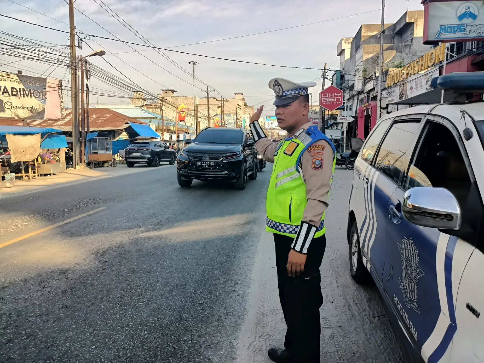 Sat Lantas Polres Batu Bara Gelar Pengaturan Lalu Lintas di Sejumlah Titik Jalinsum