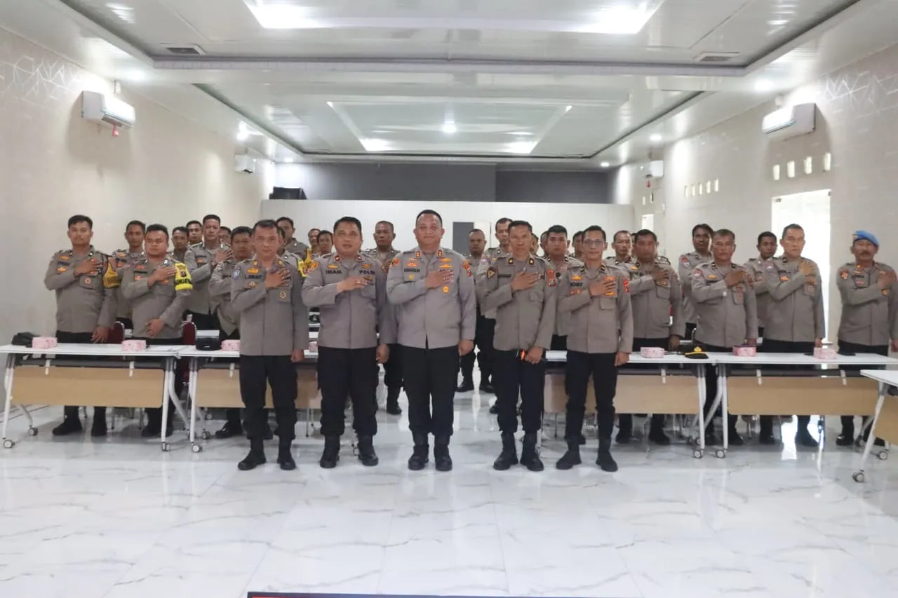 Kapolres Batu Bara Gelar Tatap Muka dan Anev Bersama Bhabinkamtibmas