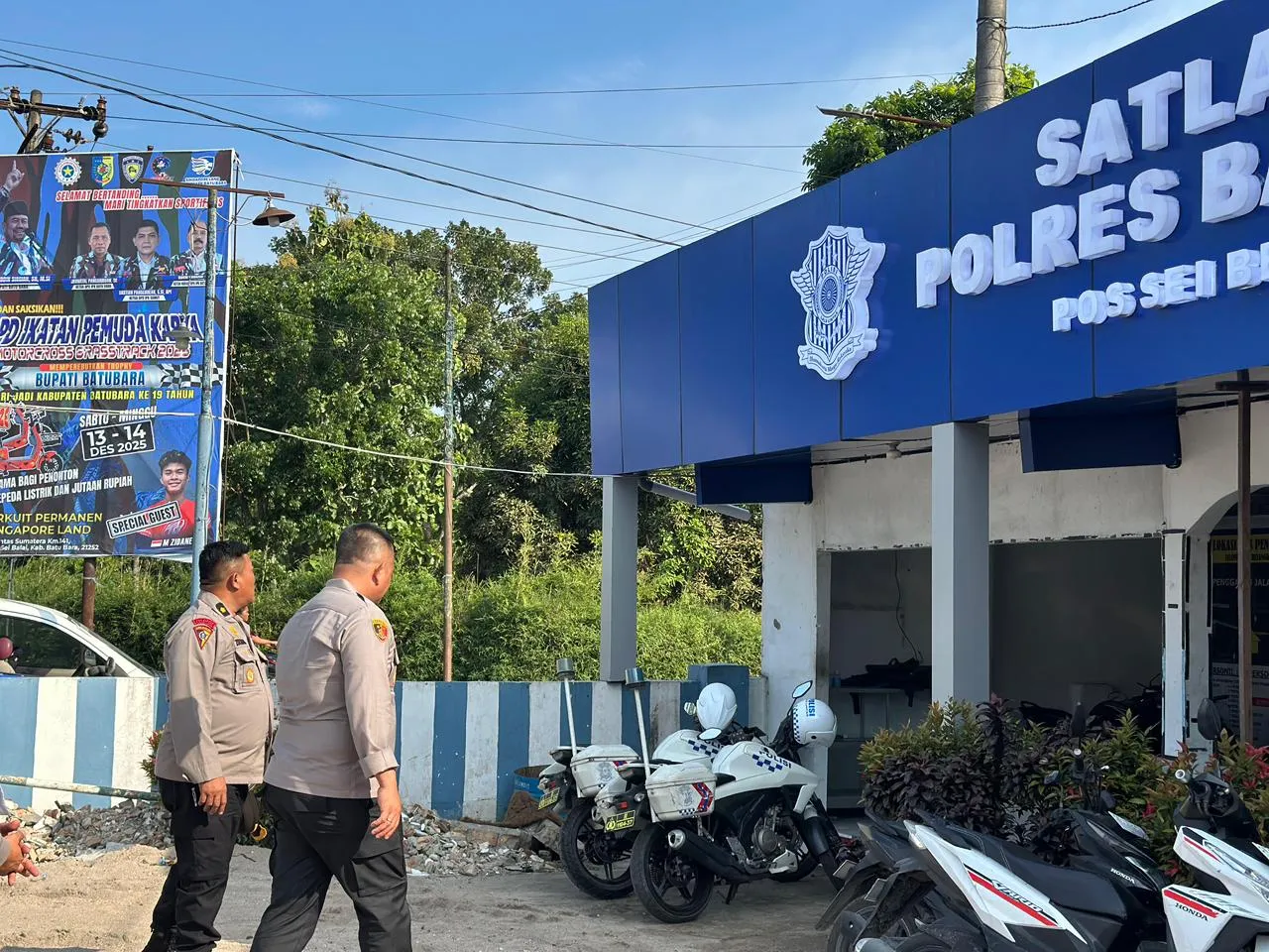 Kapolres Batu Bara Tinjau Lokasi Pendirian Pos Pengamanan Nataru 2025