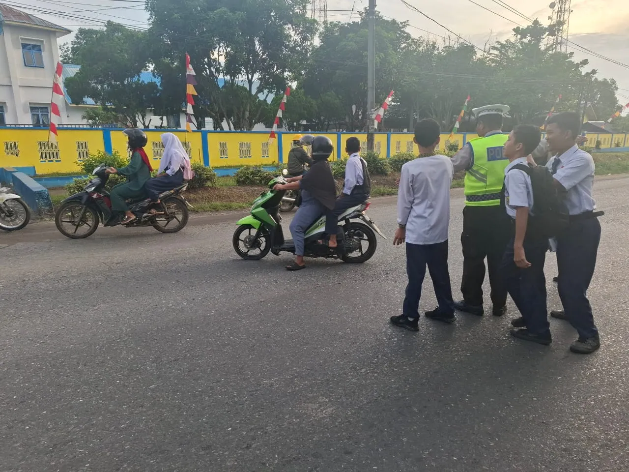 Satlantas Polres Batu Bara Wujudkan Kamseltibcarlantas di Sejumlah Titik Rawan