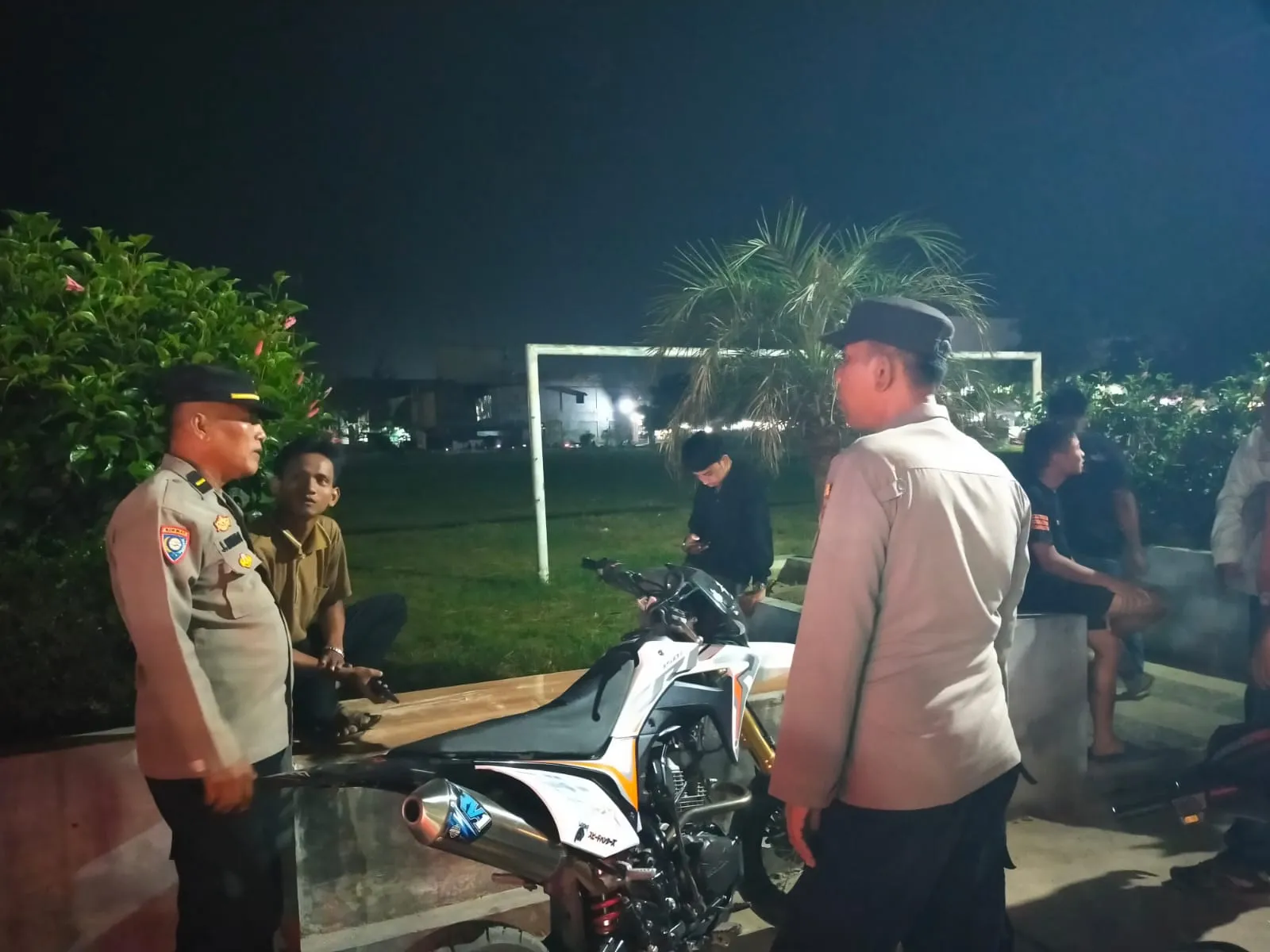 Patroli Malam, Polsek Indrapura Antisipasi Kenakalan Remaja