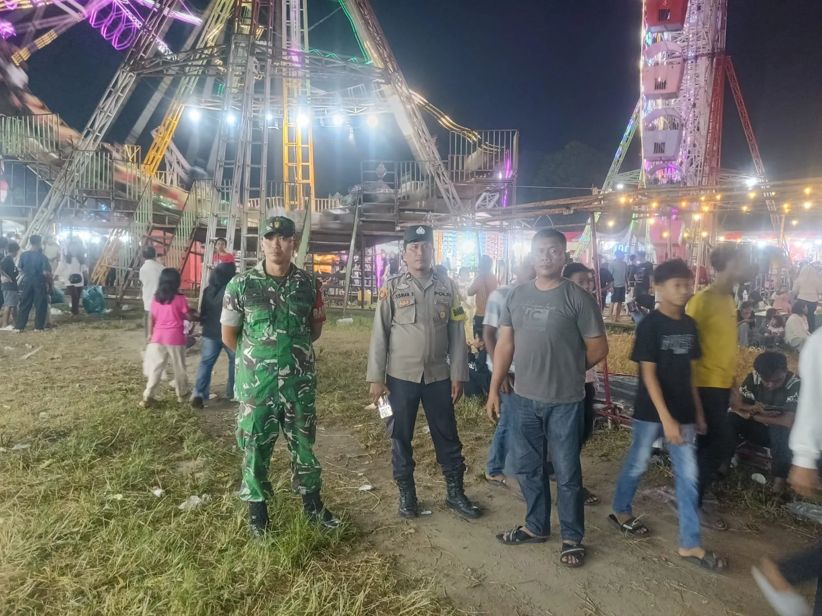 Patroli Gabungan, Polsek Indrapura Antisipasi Balap Liar dan Kejahatan Jalanan