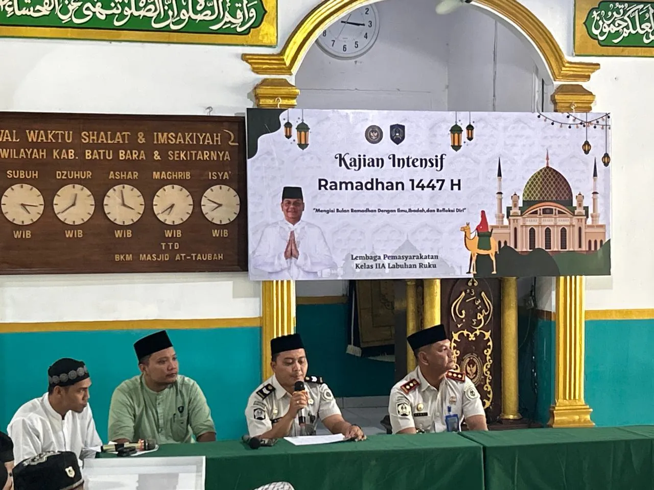 Kalapas Labuhan Ruku Buka Kajian Intensif Ramadhan, Perkuat Pembinaan Keagamaan Warga Binaan