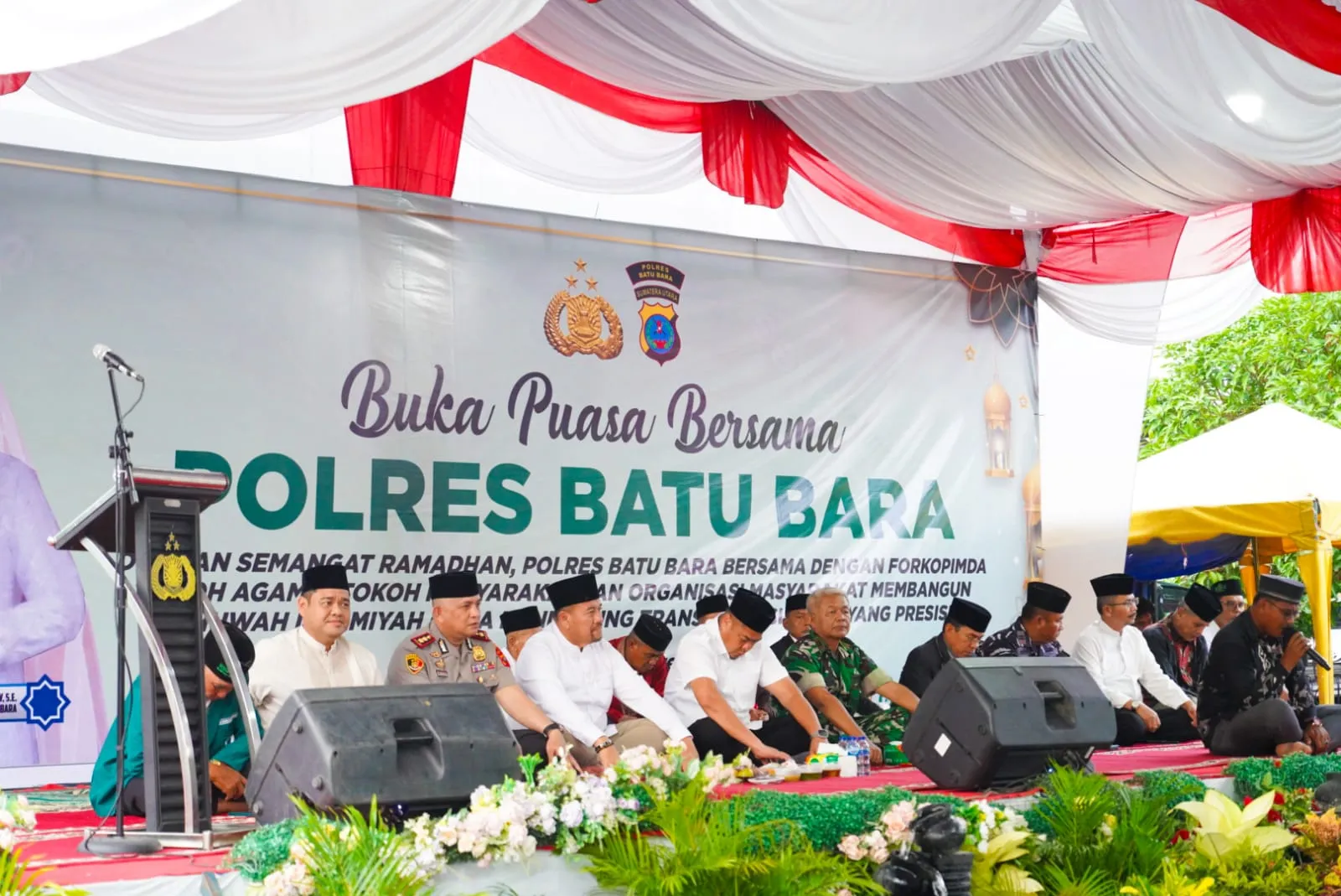 Hadiri Buka Bersama Polres Batu Bara, Bupati Baharuddin Perkuat Sinergi dan Ukhuwah Islamiah