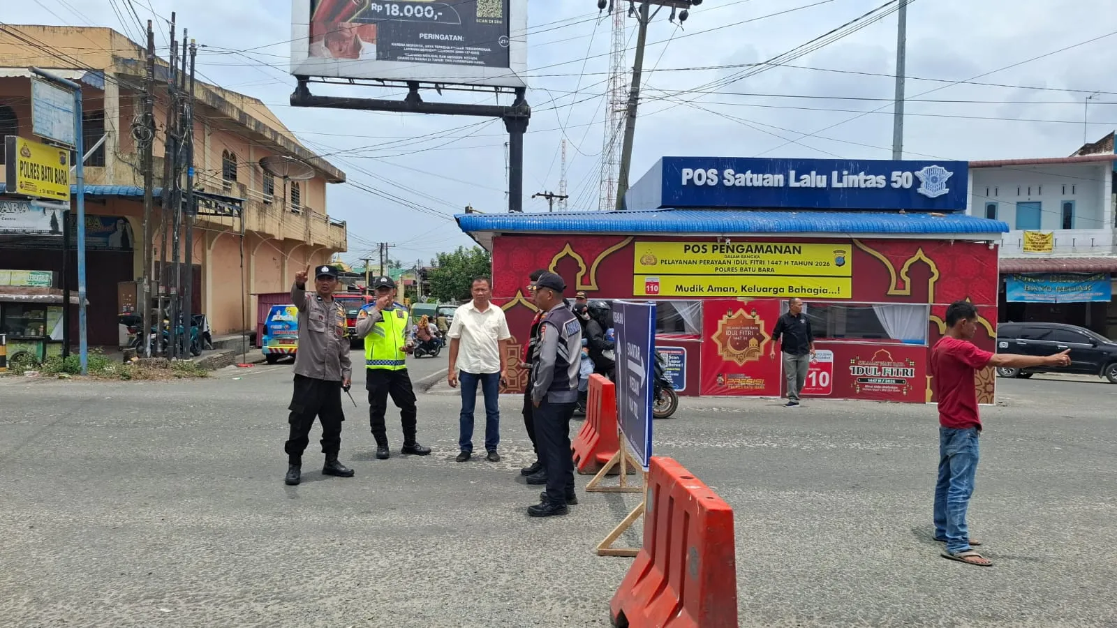 Pantau Arus Mudik Lebaran 2026, Polres Batu Bara Pastikan Lalu Lintas Lancar