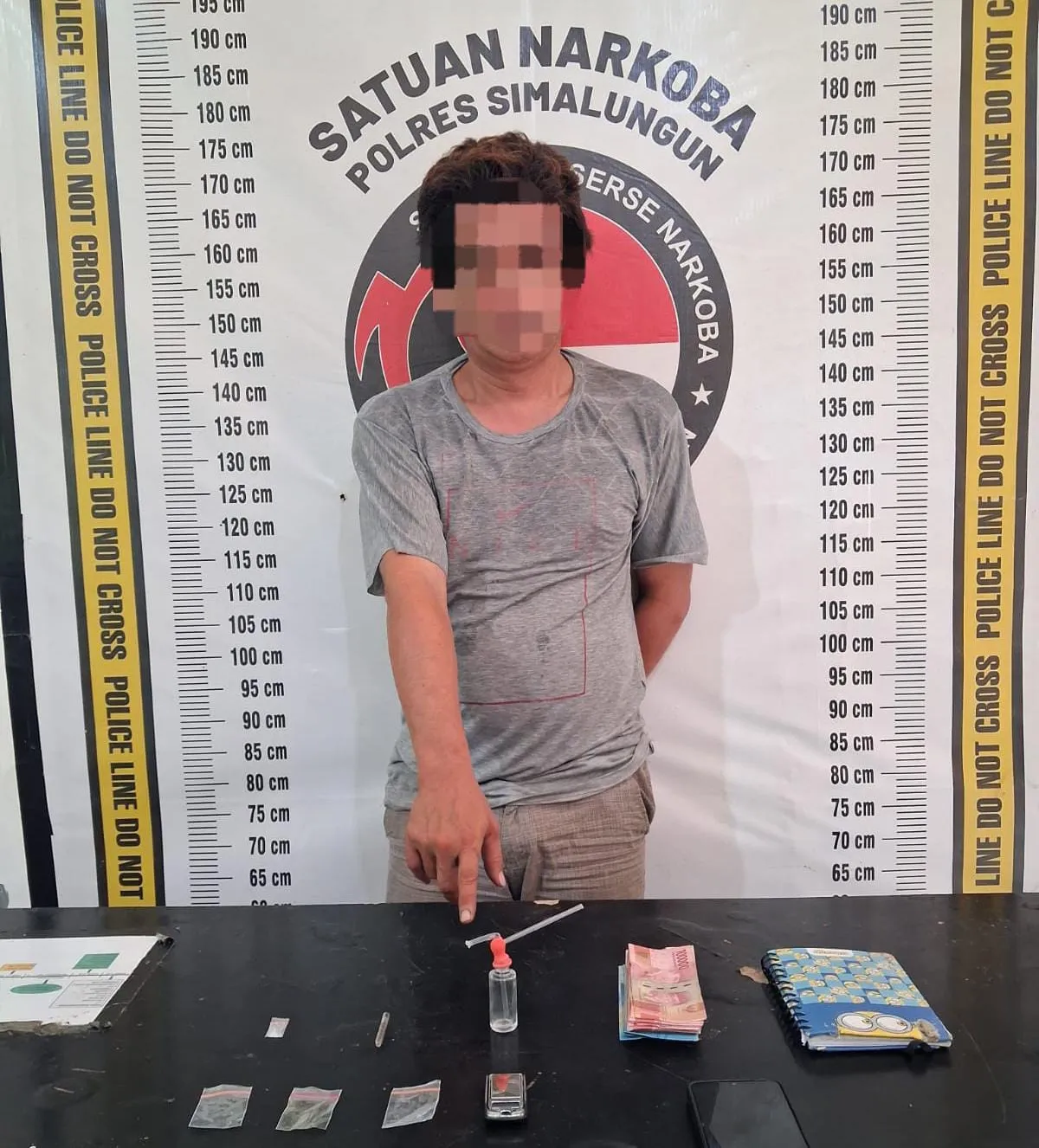 Polres Simalungun Gerebek Sarang Narkoba di Kampung Jawa, Along Tidak Berkutik Saat dibekuk