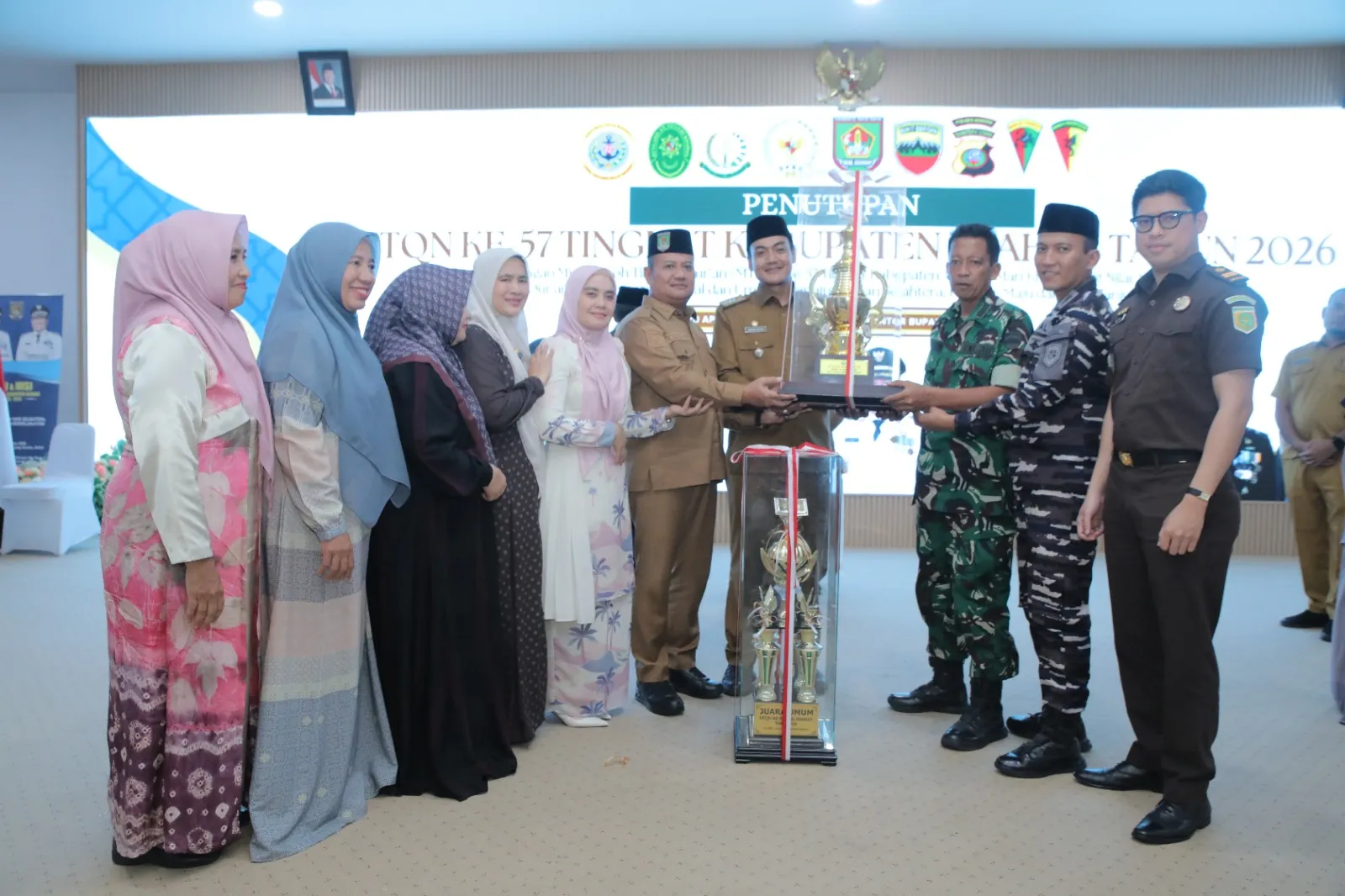 Kecamatan Kota Kisaran Barat Juara Umum  MTQN Ke-57 Tingkat Kabupaten Asahan