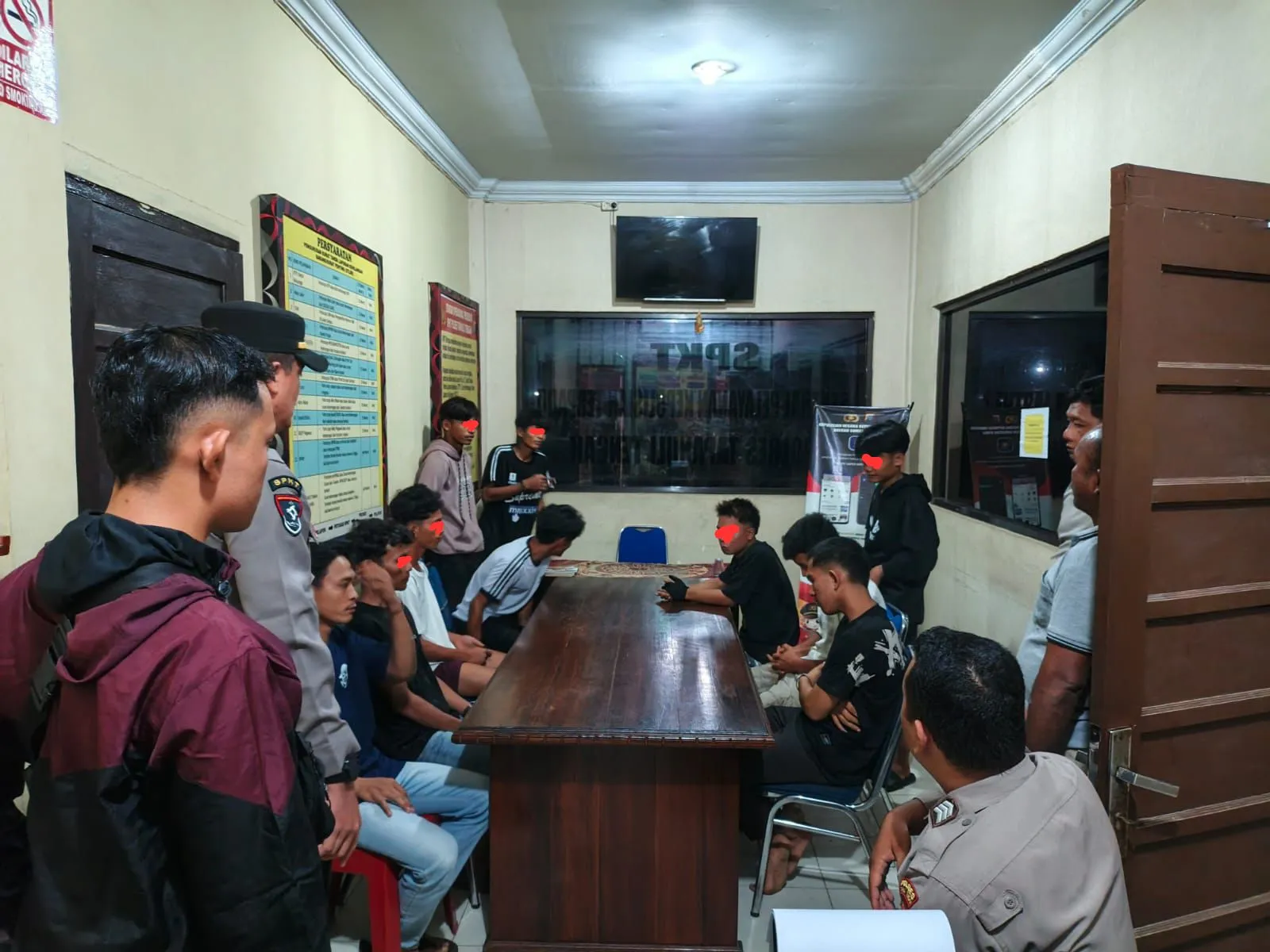 Polres Tapteng Redan Potensi Tawuran Remaja di Rusunawa Pandan Tapreng, Sebilah Parang Disita
