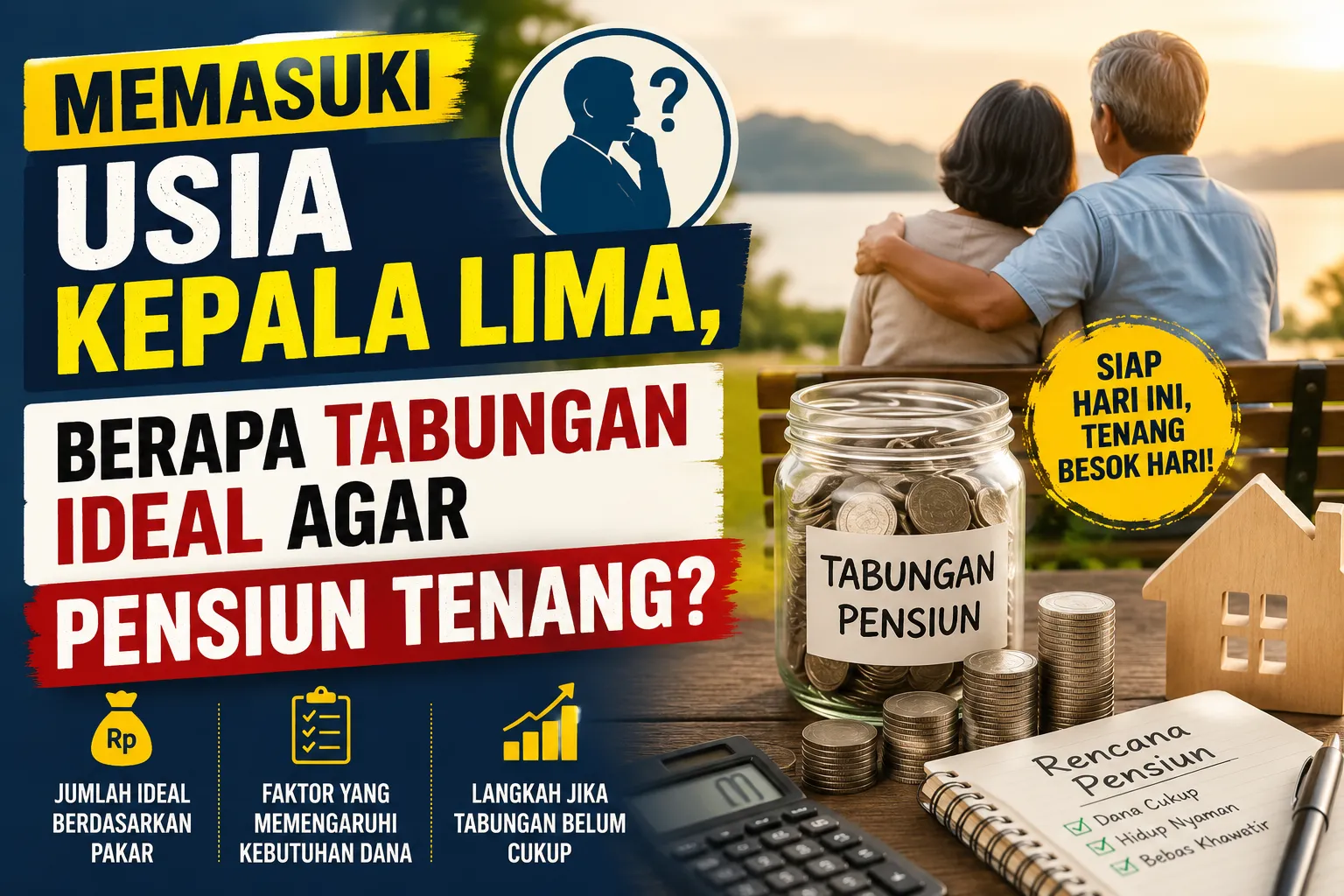 Memasuki Usia Kepala Lima, Berapa Tabungan Ideal agar Pensiun Tenang?