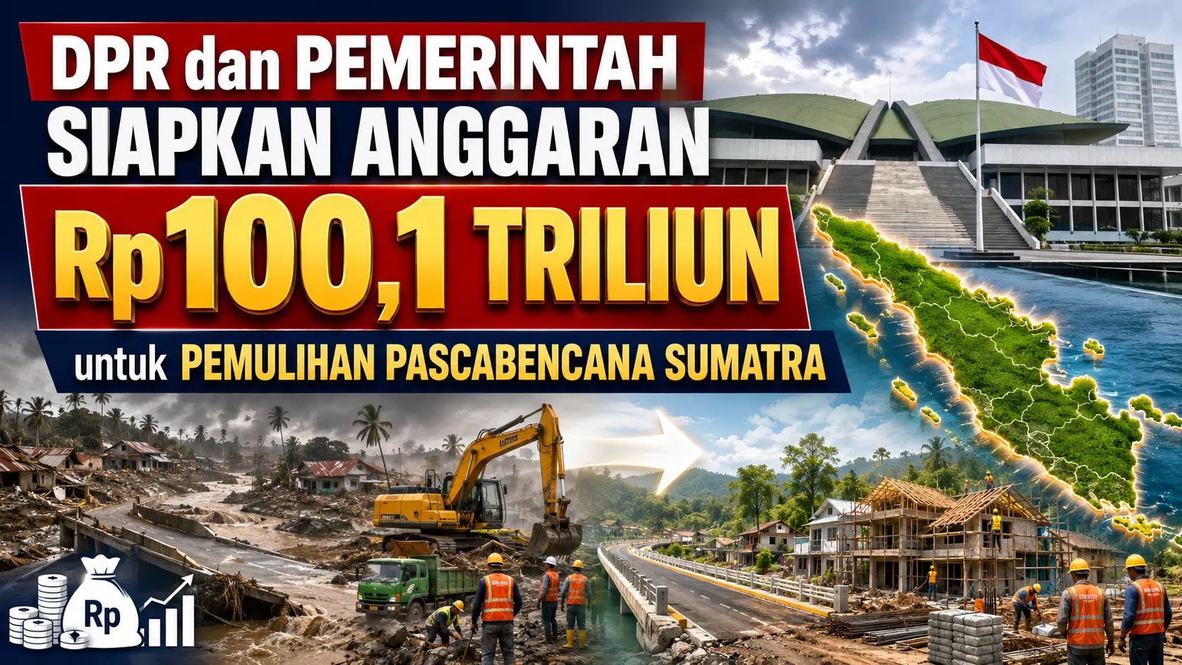 DPR dan Pemerintah Siapkan Anggaran Rp100,1 Triliun untuk Pemulihan Pascabencana Sumatra