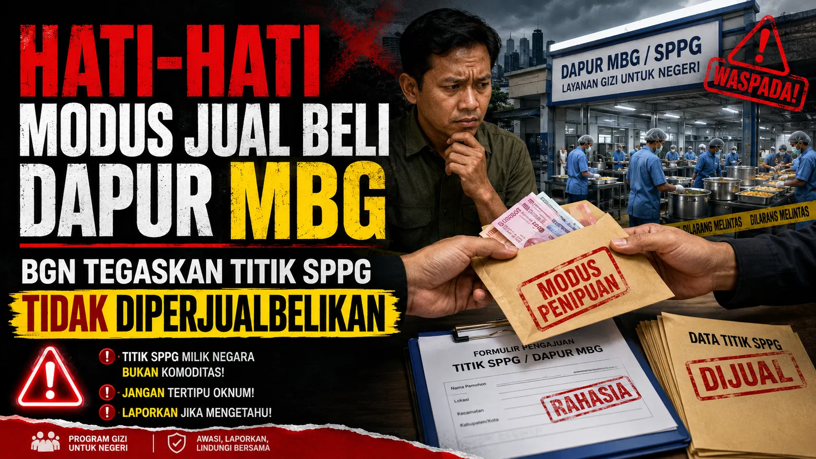 Hati-Hati Modus Jual Beli Dapur MBG, BGN Tegaskan Titik SPPG Tidak Diperjualbelikan