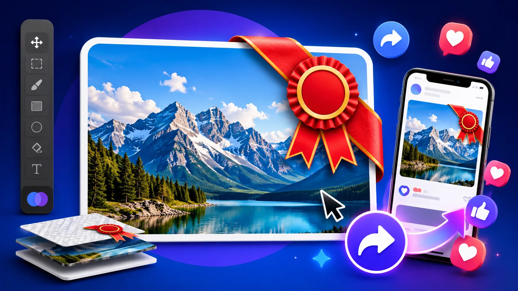 Tips Membuat Ribon di Thumbnail Gambar Saat Share di Media Sosial