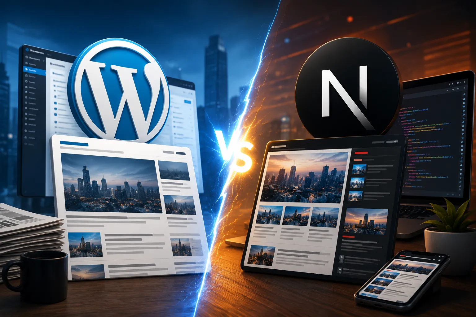 WordPress vs Next.js untuk Website Berita: Mana yang Lebih Cocok untuk Portal Media Online Modern?