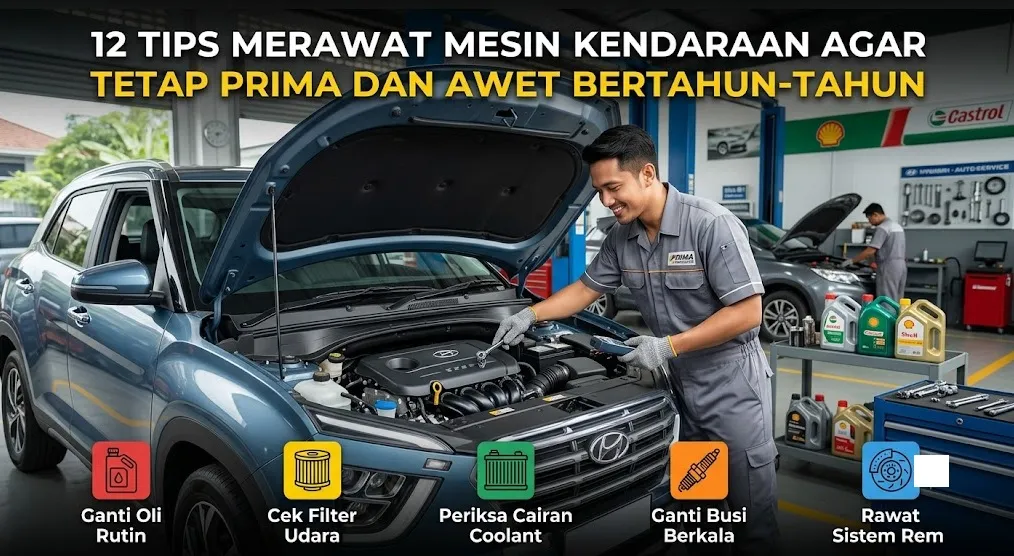 12 Tips Merawat Mesin Kendaraan agar Tetap Prima dan Awet Bertahun-Tahun