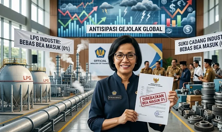 Antisipasi Gejolak Global, Pemerintah Bebaskan Bea Masuk LPG Industri hingga Suku Cadang
