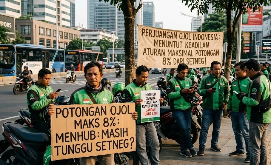 Aturan Potongan Ojol Maksimal 8 Persen Belum Berlaku, Menhub: Masih Tunggu Setneg