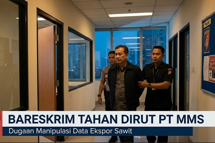 Bareskrim Tahan Dirut PT MMS dalam Kasus Dugaan Manipulasi Data Ekspor Sawit
