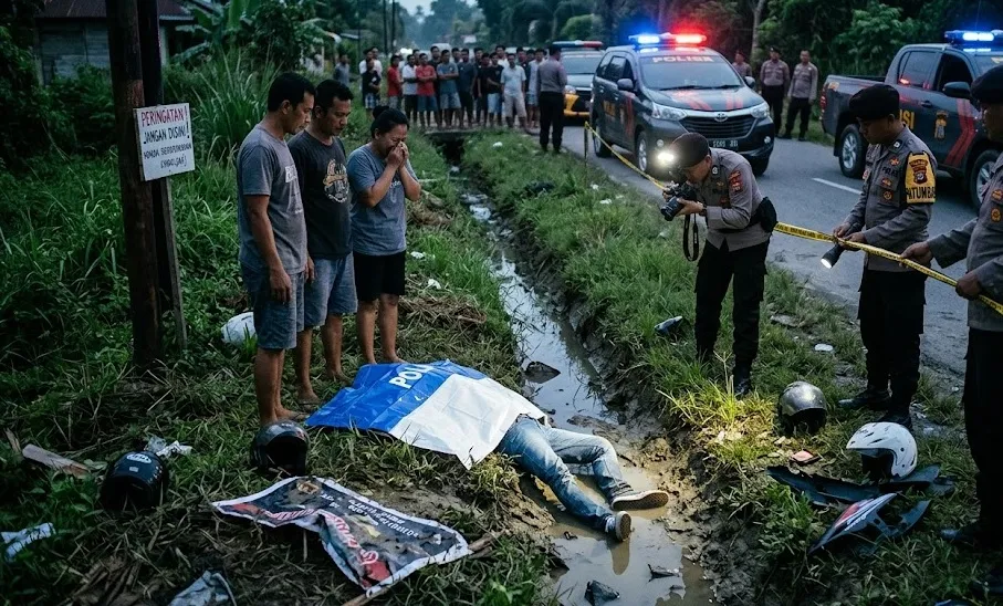 Bentrokan Geng Motor di Patumbak Berujung Maut, Korban Remaja Ditemukan Tewas di Parit