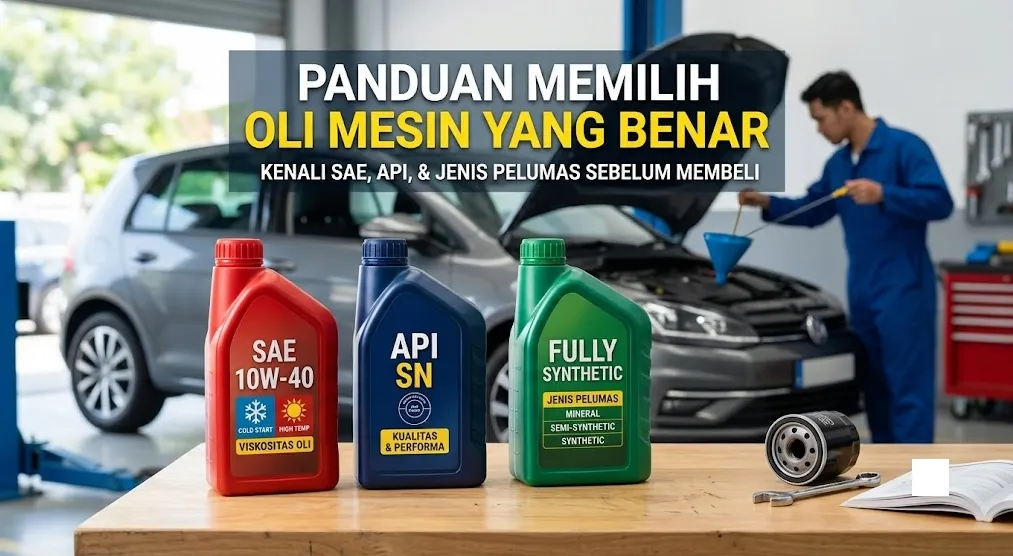 Cara Memilih Oli Mesin yang Benar: Kenali SAE, API, dan Jenis Pelumas Sebelum Membeli