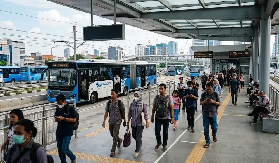 Copet HP di Transjakarta Halte CSW Tertangkap Basah Usai Ditelepon Korban