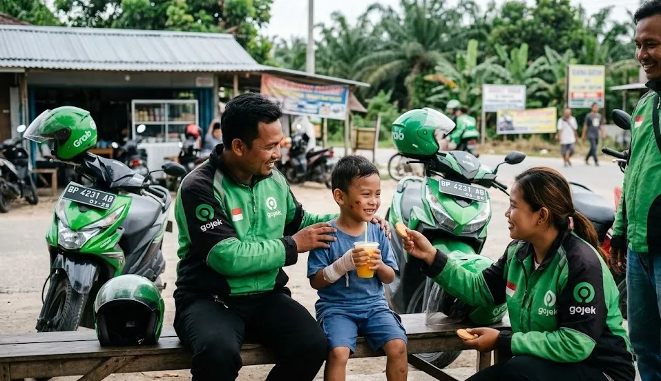 Diselamatkan Komunitas Ojol, Bocah Korban Penganiayaan Ibu Tiri di Batam Mulai Membaik