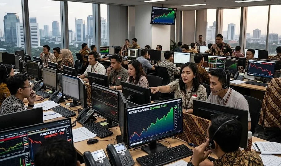 Emas Dunia Merosot Saat IHSG Bangkit, Saatnya Koreksi Ulang Portofolio Aset