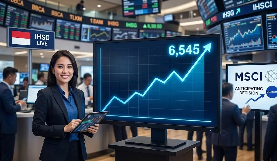 IHSG Berpeluang Menguat ke 6.545, Pasar Antisipasi Keputusan Krusial MSCI