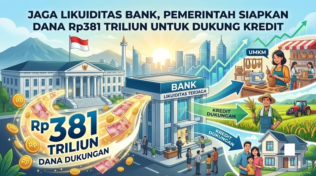 Jaga Likuiditas Bank, Pemerintah Siapkan Dana Rp381 Triliun untuk Dukung Kredit