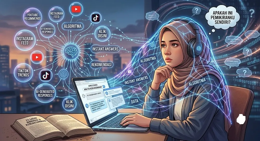 Jebakan Algoritma dan AI: Tantangan Manusia Modern Menjaga Kemandirian Berpikir di Tengah Jawaban Instan