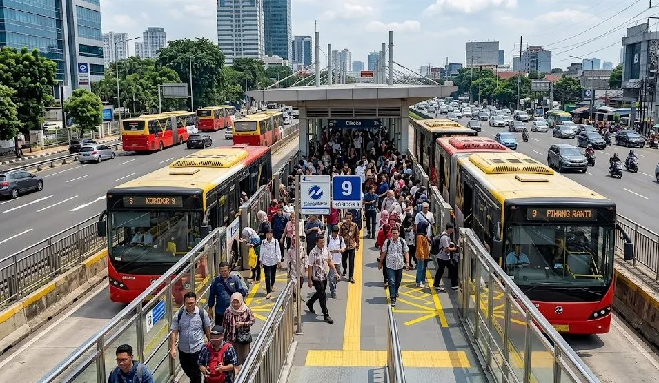 Layanan Koridor 9 Transjakarta Normal Lagi Pasca-Kecelakaan Bus di Halte Cikoko